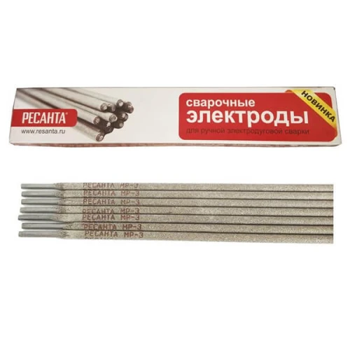 Сварочный рутиловый электрод Ресанта МР-3 d=4,0мм, 1 кг
