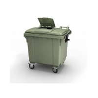 Контейнер для мусора 1100 л крышка в крышке, на колесах