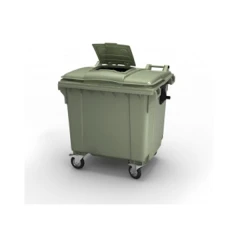 Контейнер для мусора 1100 л крышка в крышке, на колесах