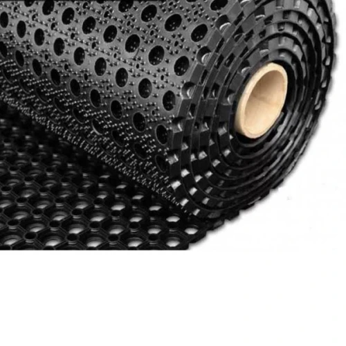 Грязезащитный резиновый коврик Компос 10000x1000х16 мм черный