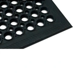 Грязезащитный резиновый мат для гостиниц 1520х910х14 мм черный