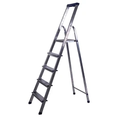 Стремянка алюминиевая с органайзером 5 ступеней STAIRS