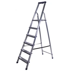 Стремянка алюминиевая с органайзером 6 ступеней STAIRS