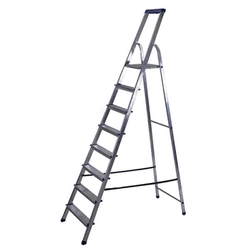 Стремянка алюминиевая с органайзером 8 ступеней STAIRS