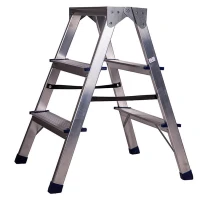 Стремянка алюминиевая двухсторонняя 3 ступени STAIRS