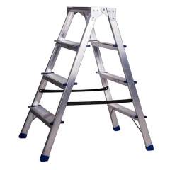 Стремянка алюминиевая двухсторонняя 4 ступени STAIRS
