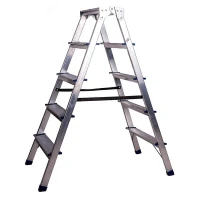 Стремянка алюминиевая двухсторонняя 5 ступеней STAIRS
