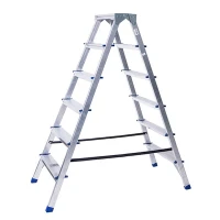 Стремянка алюминиевая двухсторонняя 6 ступеней STAIRS