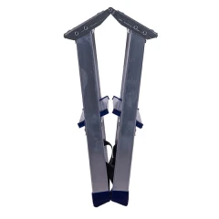 Стремянка алюминиевая двухсторонняя с мини-платформой 2 ступени STAIRS