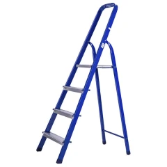 Стремянка стальная с 4 алюминиевыми ступенями STAIRS