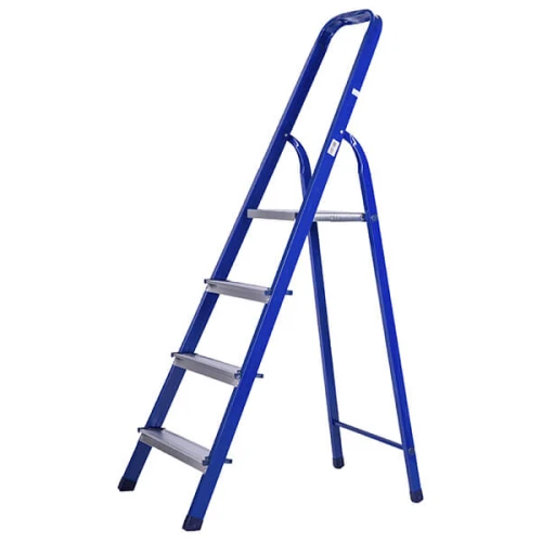 Стремянка стальная с 4 алюминиевыми ступенями STAIRS