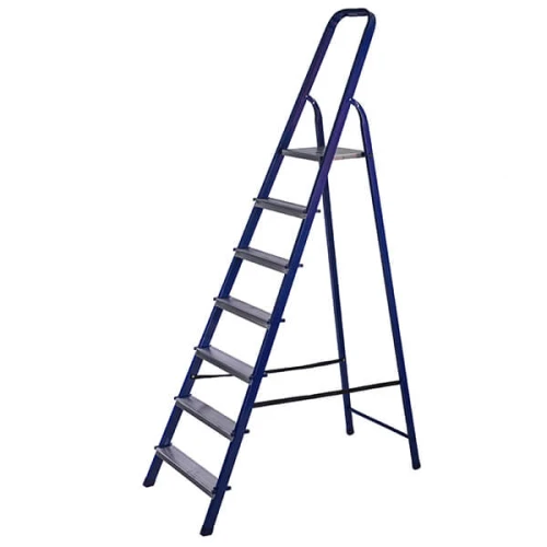 Стремянка стальная с 7 алюминиевыми ступенями STAIRS