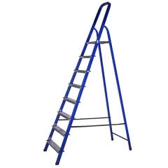 Стремянка стальная с 8 алюминиевыми ступенями STAIRS