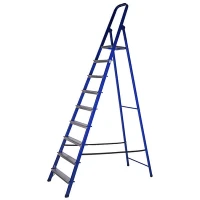 Стремянка стальная с 9 алюминиевыми ступенями STAIRS