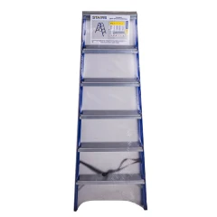 Стремянка стальная двухсторонняя 6 ступеней STAIRS