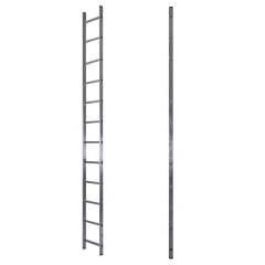 Лестница алюминиевая односекционная приставная 12 ступеней STAIRS