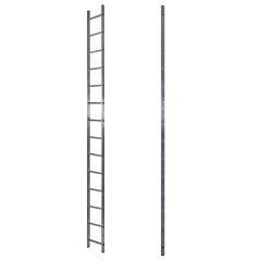 Лестница алюминиевая односекционная приставная 14 ступеней STAIRS