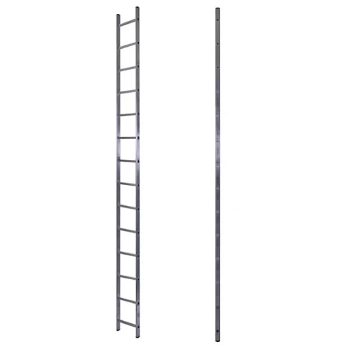 Лестница алюминиевая односекционная приставная 14 ступеней STAIRS