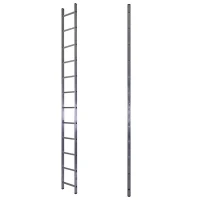 Лестница алюминиевая односекционная приставная усиленная 15 ступеней STAIRS