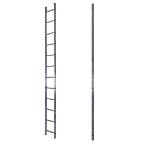 Лестница алюминиевая односекционная приставная усиленная 16 ступеней STAIRS