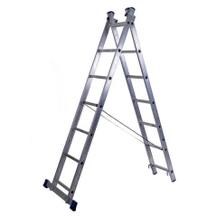 Лестница алюминиевая двухсекционная универсальная 11 ступеней STAIRS
