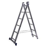 Лестница алюминиевая двухсекционная универсальная 6 ступеней STAIRS