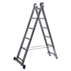 Лестница алюминиевая двухсекционная универсальная 6 ступеней STAIRS