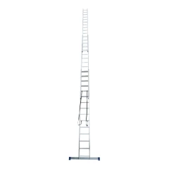 Лестница алюминиевая трехсекционная универсальная усиленная 17 ступеней STAIRS