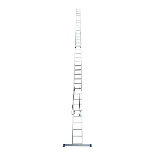 Лестница алюминиевая трехсекционная универсальная усиленная 17 ступеней STAIRS