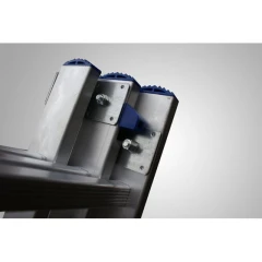 Лестница алюминиевая трехсекционная универсальная усиленная 17 ступеней STAIRS