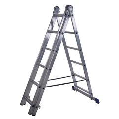 Лестница алюминиевая трехсекционная универсальная 3х11 ступеней STAIRS