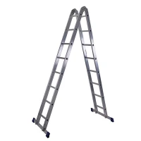 Лестница алюминиевая трансформер 2х8 ступеней STAIRS