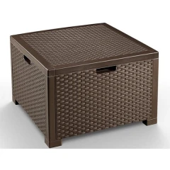 Сундук-столик для подушек Nebraska Rattan 64x64x40 коричневый
