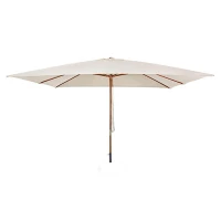 Зонт с центральной стойкой Неаполь, бежевый, прямоугольный
