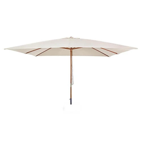 Зонт с центральной стойкой Неаполь, бежевый, прямоугольный