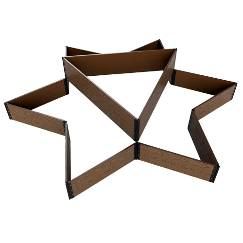 Шарнир для клумбы Holzhof 30х225 мм пластик, коричневый