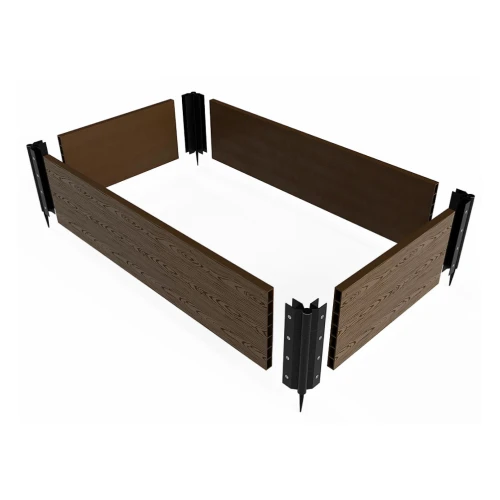 Шарнир для клумбы Holzhof 30х225 мм пластик, коричневый