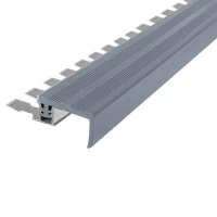 Закладной противоскользящий алюминиевый профиль FlexStep 2,7 м 25 мм/18 мм серый