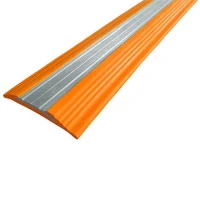 Противоскользящая алюминиевая полоса NoSlipper 2,7 м оранжевый