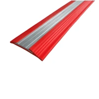 Противоскользящая алюминиевая полоса NoSlipper 2,7 м красный