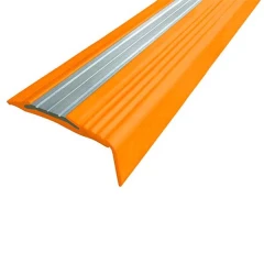 Противоскользящий алюминиевый угол-порог NoSlipper 2,7 м оранжевый