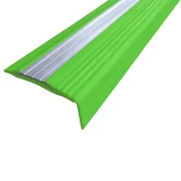 Противоскользящий алюминиевый угол-порог NoSlipper 2,7 м зеленый