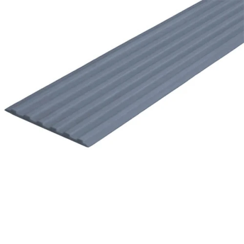 Противоскользящая тактильная направляющая самоклеящаяся полоса 40 мм серый