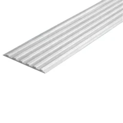 Противоскользящая тактильная направляющая самоклеящаяся полоса 40 мм белый