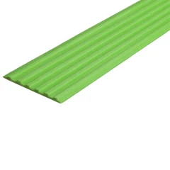 Противоскользящая тактильная направляющая самоклеящаяся полоса 40 мм зеленый