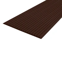 Противоскользящая тактильная направляющая самоклеящаяся полоса 80 мм, 10 м темно-коричневый