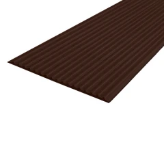 Противоскользящая тактильная направляющая самоклеящаяся полоса 80 мм, 25 м темно-коричневый