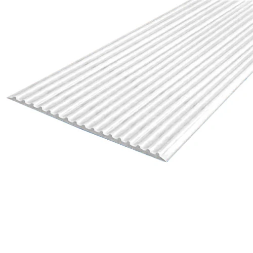 Противоскользящая тактильная направляющая самоклеящаяся полоса 80 мм, 10 м белый