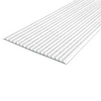 Противоскользящая тактильная направляющая самоклеящаяся полоса 80 мм, 25 м белый