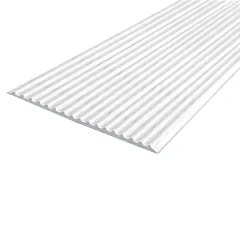 Противоскользящая тактильная направляющая самоклеящаяся полоса 80 мм, 25 м белый